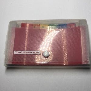 Container Store coupon organizer
